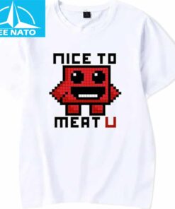 Super Meat Boy Nice to Meat U Shirt3