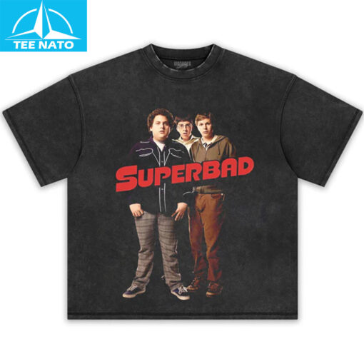 Superbad Movie Cast Graphic Shirt - Image 3