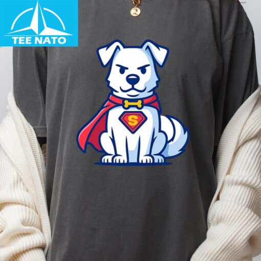 Superman Dog Cartoon Shirt - Image 3