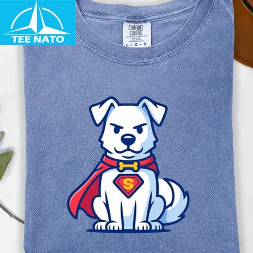 Superman Dog Cartoon Shirt - Image 4