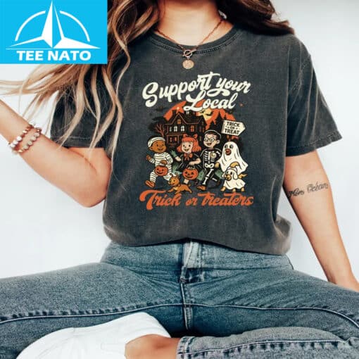 Support Your Local Trick or Treaters  Shirt - Image 2