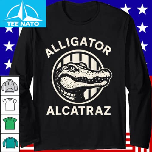 Swamp Prison Alcatraz Style Alligator Bayou Concept Shirt - Image 3