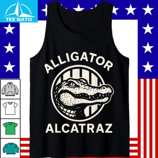 Swamp Prison Alcatraz Style Alligator Bayou Concept Shirt - Image 5