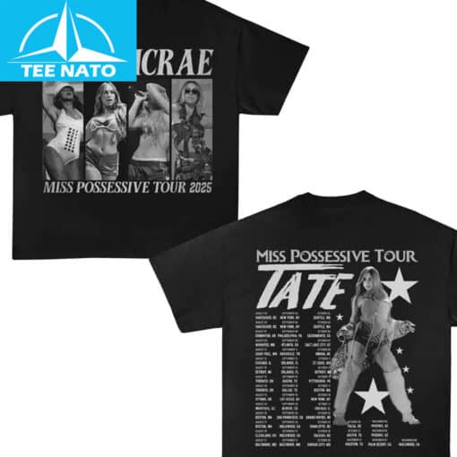 Tate McRae Miss Possessive Tour 2025 Concert Shirt