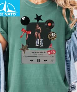 Tate McRae Were Not Alike Tems Music Player Graphic Shirt1