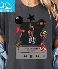 Tate McRae Were Not Alike Tems Music Player Graphic Shirt3