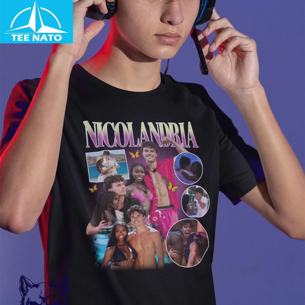 Another view of the Team Nicolandria Y2K Retro Shirt