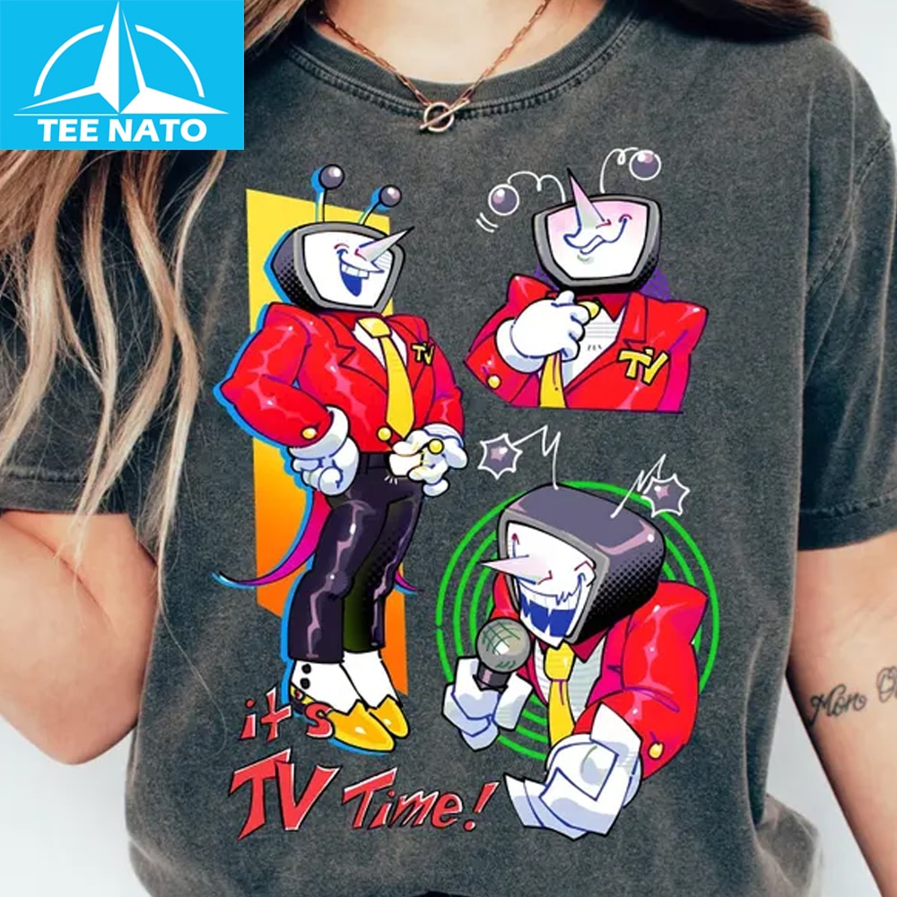Man wearing Tenna Deltarune Meme Shirt