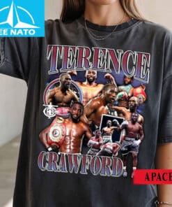 Terence Crawford Boxer Vintage Style Collage Shirt1