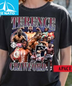 Terence Crawford Boxer Vintage Style Collage Shirt3