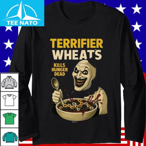 Terrifier Wheats Kills Hunger Dead Art The Clown Shirt - Image 2