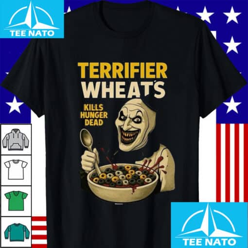 Terrifier Wheats Kills Hunger Dead Art The Clown Shirt - Image 3