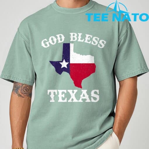 Texas Flag Texan God Bless Texas Shirt - Image 2