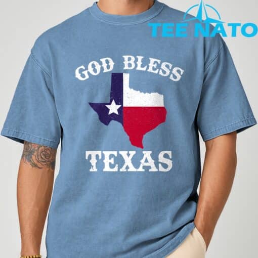 Texas Flag Texan God Bless Texas Shirt - Image 3