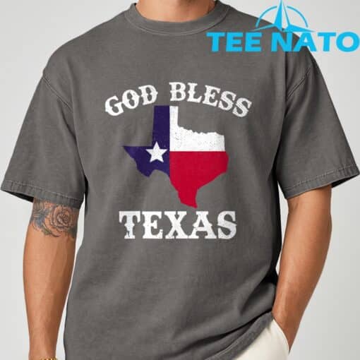 Texas Flag Texan God Bless Texas Shirt - Image 6