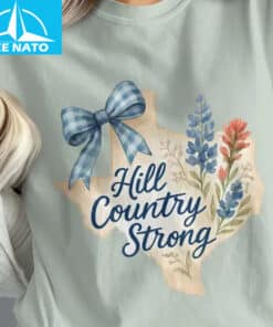Texas Hill Country Strong Floral Heart Shirt1