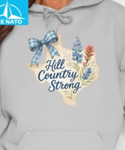 Texas Hill Country Strong Floral Heart Shirt2