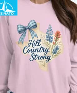 Texas Hill Country Strong Floral Heart Shirt3