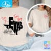 Texas Strong Bible Verse Shirt When You Go Through Deep Waters Shirt