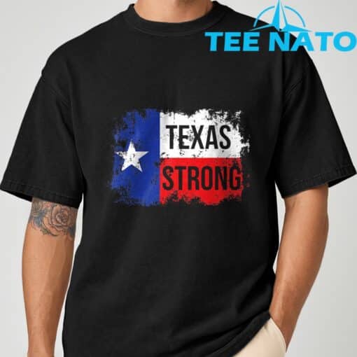 Texas Strong Lone Star Flag Vintage T-Shirt