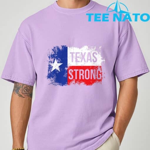 Texas Strong Lone Star Flag Vintage T-Shirt - Image 5
