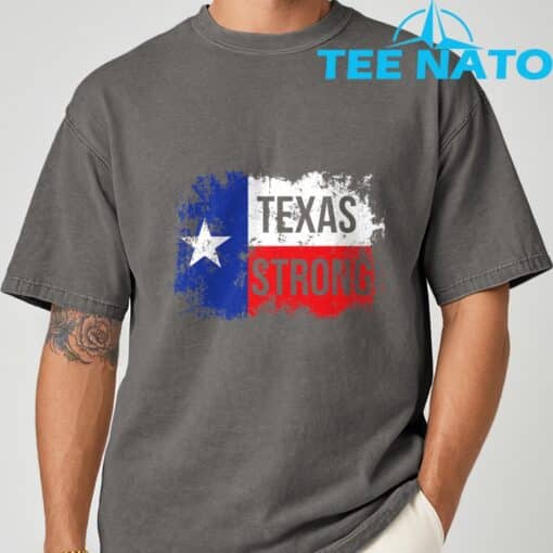 Texas Strong Lone Star Flag Vintage T-Shirt - Image 6