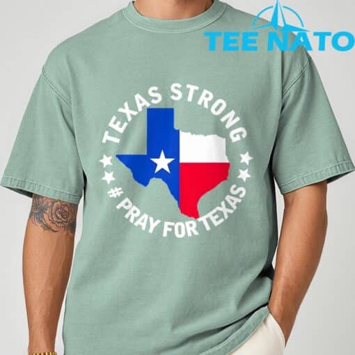 Texas Strong Pray For Texas 2025 Shirt - Image 2