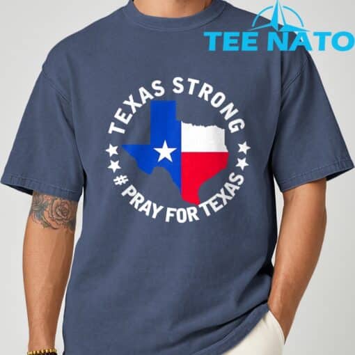 Texas Strong Pray For Texas 2025 Shirt - Image 4