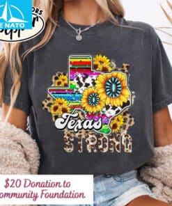 Texas Strong Sunflower Shirt2