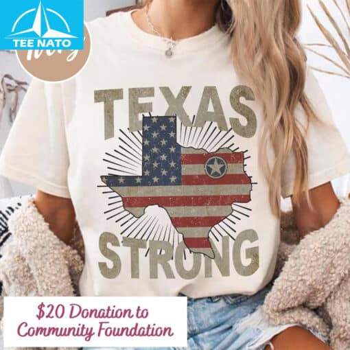 Texas Strong US Flag Shirt