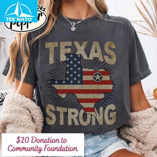 Texas Strong US Flag Shirt - Image 3