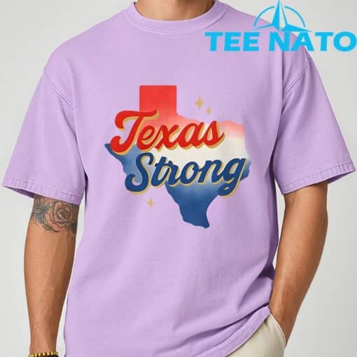 Texas Strong Vintage Pray for Texas Shirt - Image 6
