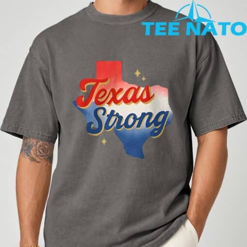 Texas Strong Vintage Pray for Texas Shirt - Image 7