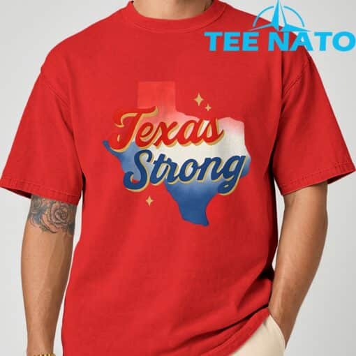 Texas Strong Vintage Pray for Texas Shirt - Image 8