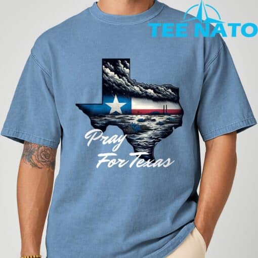 Texas Stronger Pray For Texas Hill Country Shirt - Image 3