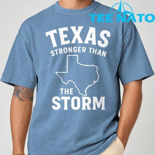 Texas Stronger Than The Storm T-Shirt - Image 3