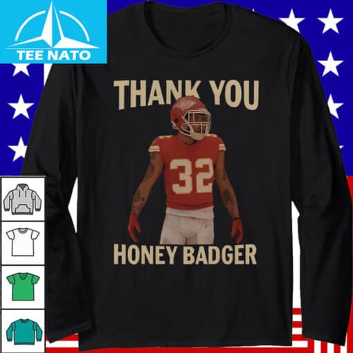 Thank You Honey Badger Retirement Shirt - Image 3