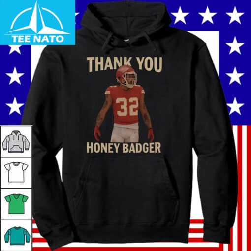 Thank You Honey Badger Retirement Shirt - Image 4
