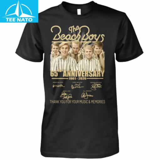 The Beach Boys 65th Anniversary 1961-2026 Thank You For Your Music & Memories Shirt