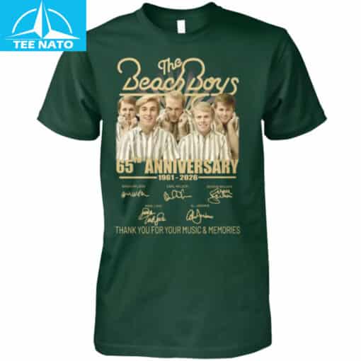 The Beach Boys 65th Anniversary 1961-2026 Thank You For Your Music & Memories Shirt - Image 3