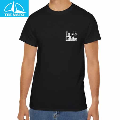 The Catfather Funny Mafia Cat Shirt - Image 4