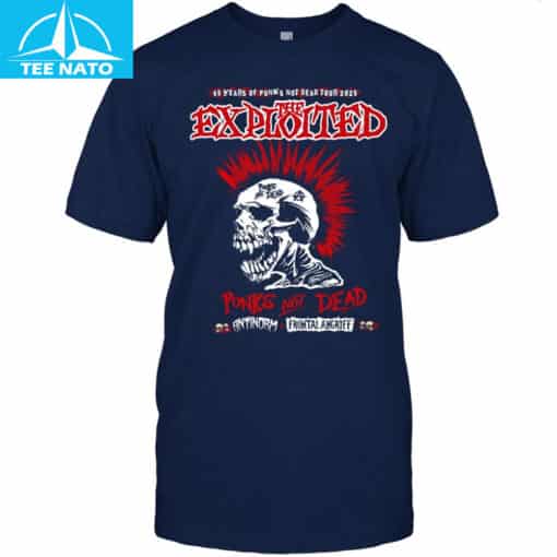 The Exploited Punks Not Dead 45 Years Tour 2025 Shirt - Image 5