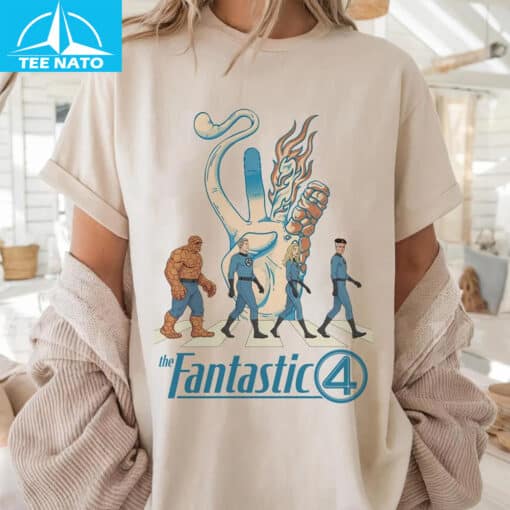 The Fantastic Four Abbey Road Parody Shirt - Image 5
