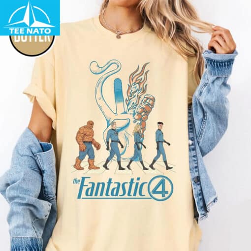 The Fantastic Four Abbey Road Parody Shirt - Image 4