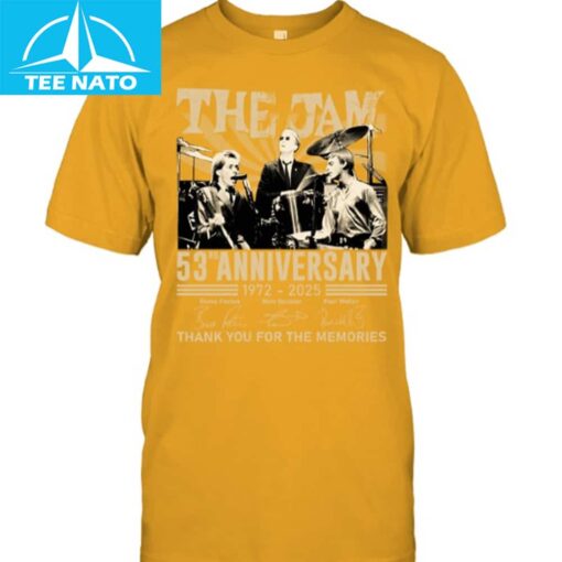 The Jam 53rd Anniversary 1972-2025 Band Shirt - Image 3