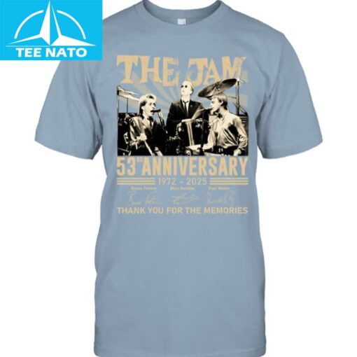The Jam 53rd Anniversary 1972-2025 Band Shirt - Image 4