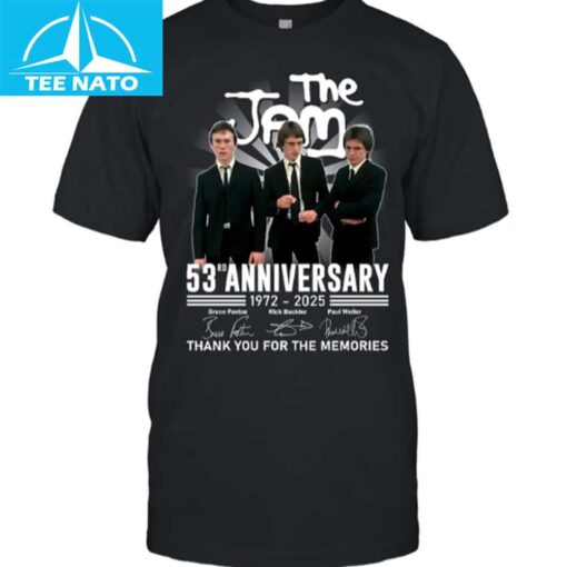 The Jam 53rd Anniversary 1972-2025 Members Shirt