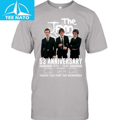 The Jam 53rd Anniversary 1972-2025 Members Shirt - Image 2