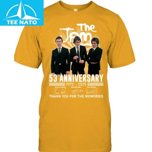 The Jam 53rd Anniversary 1972-2025 Members Shirt - Image 4