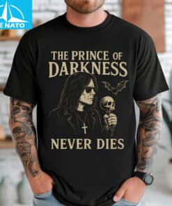 The Prince of Darkness Never Dies Ozzy Osbourne Skull Bat Shirt2